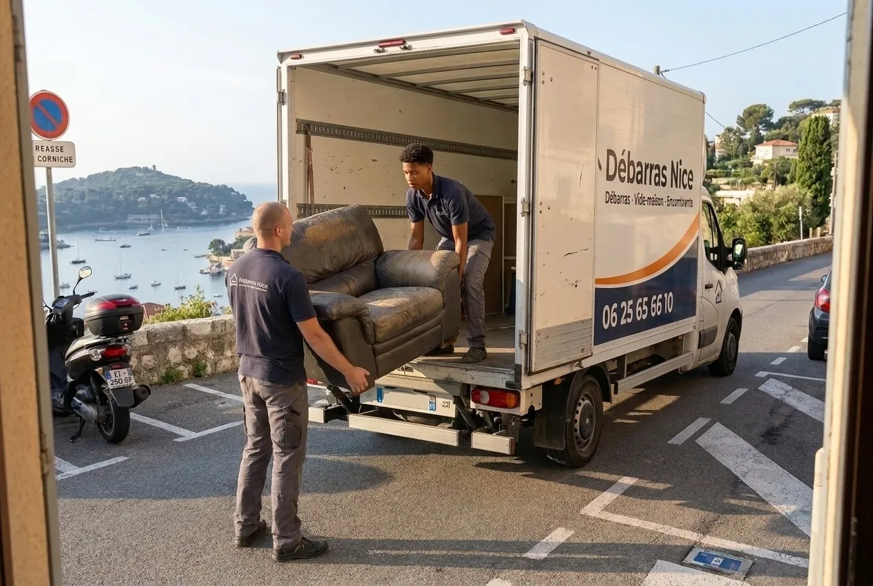 Débarras à Villefranche-sur-Mer par l'équipe de Débarras Nice